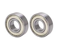 LjwZekyrnt 2 pièces Double roulement à Billes scellé en Caoutchouc, roulement à Billes à Gorge Profonde résistant aux Hautes températures et à Faible Bruit