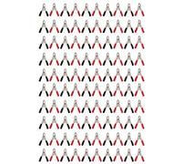 LjwZekyrnt 50 Set Pince isolée 20A Pince de Test électrique d'élasticité de Processus avec Gaine Isolante en PVC pour Fil