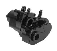 LjwZekyrnt Boîte de vitesses Boîtier de transmission complet en alliage d'aluminium pour axial Capra 1.9 UTB (noir)