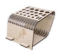 LjwZekyrnt Crochet de Bureau Ciseaux Présentoir Multi Trous Peuplier Contreplaqué Cuir Porte-Outil de Travail avec Support de téléphone Amovible