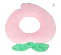 LjwZekyrnt Éponge en Polyester Pêche Pet Collier Anti-Morsure Récupération du Cou Plaie Elizabeth Anneau pour Chats (L)