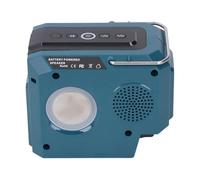 LjwZekyrnt Haut-Parleur Bluetooth de Chantier BT5.3 Haut-Parleur de Chantier alimenté par Batterie avec lumières LED colorées pour BL1815N BL1830 BL1840