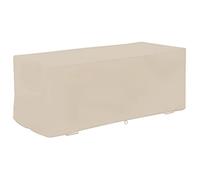 LjwZekyrnt Jardin étanche UV Preuve Deck Box Couverture Boîte de Rangement Housse de Protection 123x62x55cm (Beige)