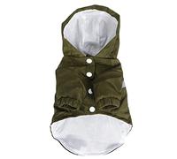 LjwZekyrnt Polyester imperméable à l'eau Impression réfléchissante Lettre Double Couche Pliant imperméable pour Chien avec Sac de Rangement (XL)