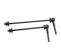 LjwZekyrnt RISK 1 paire de moyeux de vélo à dégagement rapide, levier de brochette d'essieu en alliage de titane (Noire)