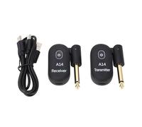 LjwZekyrnt Système de Guitare sans Fil 2,4 GHz Récepteur d'émetteur-récepteur électrique USB Gamme de 100 Pieds A14 pour Le Violon de Basse avec Une Prise de 6,35 mm