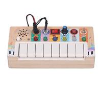 LjwZekyrnt Tableau sensoriel pour bébé Tableau de commutation de lumière LED Tableau d'activité électronique en bois Jouet pour enfants de plus de 36 mois