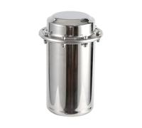 Ljxquisite Capsule temporelle en acier inoxydable - Conteneur verrouillable pour l'avenir, résistant à l'eau, à la corrosion et aux chocs (Version verticale : 20 cm (7,9 pouces))