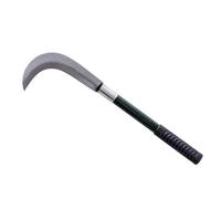Ljxquisite Faucille d'herbe en acier avec lame en acier au carbone et poignée en aluminium pour jardin, mauvaises herbes, herbes, faucille (A)