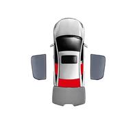 ljxwzh Pare-Soleil de fenêtre latérale de Voiture pour Audi A4 B8 Avant Allroad 2008-2016,4 Pare-Soleil de Pare-Brise arrière de fenêtre latérale,Pare-Soleil Respirant,All-Black-2Rear+Back