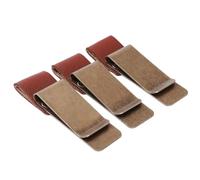 LJY Lot de 3 Porte-Stylo pour Carnet Style Rétro (5,5 cm), Boucle de Stylo en Cuir PU avec Clip en Acier Inoxydable, Attache pour Agenda et Planificateur, Support pour Stylo à Bille
