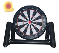 LjyAeono Jeu de fléchettes géant Gonflable, Cible de Football géante d'extérieur avec Ballons de Football et Pompe à air, Grand Jeu de Frappe, Jeux de Carnaval pour Jardin, Enfants et Adultes B(3M)