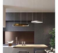 LJYKBFL Lustre LED Moderne, Suspension géométrique Minimaliste pour Table à Manger, Lampe Suspendue pour Bureau, Restaurant, Showroom, plafonnier Artistique en Forme de CR (Blanc, L40cm)