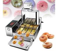 LJYKBFL Machine à Beignets électrique 2000 W, friteuse numérique à 4 rangées, température réglable de 50 à 220 °C, capacité de la trémie de 5,5 L.