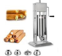 LJYKBFL Machine à Churros Professionnelle, Machine Manuelle Robuste avec 4 Buses, Outil de Fabrication de Churros en Acier Inoxydable de 5 L/7 L pour Restaurants et beigneries