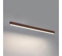 LJYKBFL Plafonnier LED à Longue Bande, Semi-encastré, Design Moderne et Minimaliste, linéaire, Effet Bois, intensité Variable 3 000 K-6 000 K, idéal pour Une Salle à Manger ou Un Salon.