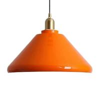 LJYKBFL Suspension en Fer forgé en Forme de Chapeau - Douille à vis E27 - Suspension Style rétro français - Luminaires décoratifs pour Restaurant, Cuisine (Rouge)