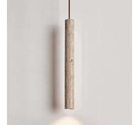 LJYKBFL Suspension Style Ferme Vintage, Lustre linéaire Moderne du Milieu du siècle, plafonnier Rustique en Pierre, Suspension en marbre pour escalier et décoration intérieure