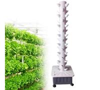 LJYKBFL Système de Culture hydroponique en Tour, kit de Jardinage Vertical pour Herbes aromatiques, Fruits et légumes d'intérieur, 15 étages, 45 emplacements pour Plantes