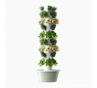 LJYKBFL Système de Culture hydroponique pour Herbes aromatiques, Fruits et légumes d'intérieur, Jardin aéroponique en Tour avec Pompe d'hydratation, Adaptateur, Pots paniers et minuterie