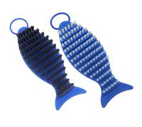 LJZP Lot de 2 brosses à barres, brosse à dents en nylon et nano pour nettoyer les barres lestées, fournitures de nettoyage, brosse rigide pour barres de musculation, haltères, plateaux de poids