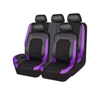 LJZYL 9 PièCes Housse De SièGe De Voiture, pour Jeep Renegade 2015-2020 2021 2022 2023 ImperméAble Cuir Quatre Saisons Protecteur de Siège Compatible Airbag LatéRal,D Purple