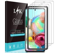 LϟK 3 Pièces Protection Écran pour Samsung Galaxy A71 4G Verre Trempé - 9H Dureté Sans Bulles Kit D'installation Offert Haute Définition Transparent Film Protection