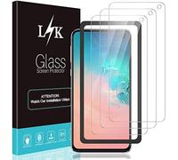 LϟK 3 Pièces Protection Écran pour Samsung Galaxy S10e - Dureté 9H Haute Définition Courbe 3D Installation Facile du Cadre D'alignement Verre Trempé Film Protection