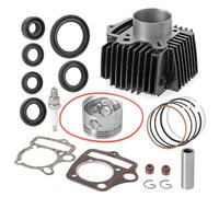 LK 52,4 mm Pièces de moteur Cylindre Big Alésage Kits avec joints et piston Ensemble avec un ensemble complet de joints d'huile pour moteur chinois Taotao Coolster 4 temps 110cc ATV Go Kart Dirt Bike
