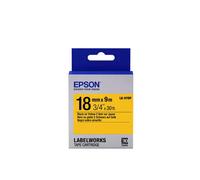 Epson LabelWorks LK-5YBP - Noir sur jaune - Rouleau (1,8 cm x 9 m) 1 cassette(s) bande d'étiquettes - pour LabelWorks LW-1000, 400, 600, 700, 900, K400, Z5000, Z5010, Z700, Z710, Z900 G