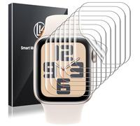 LK 8 Pcs Protection D'écran Pour Apple Watch Series Se2/se/6/5/4 40 mm, Couverture Complète, De Qualité Supérieure, Sans Bulles, Couverture Complète, Anti-poussière, Transparent, Tpu