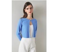 LK Bennett Cd Mona - Knitted Edge Light Blue Taille: XL | Cardigans Outlet | Femme | Bleu