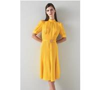 LK Bennett Dr India - Crepe Satin Yellow Taille: 34 | Robes Outlet | Femme | Jaune