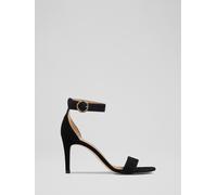 LK Bennett LK Bennett Black Suede Ivy Single Strap Sandals