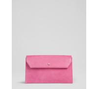 LK Bennett LK Bennett Pink Dora Leather Clutch Bag