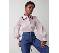 LK Bennett LK Bennett Purple Selma Lilac Striped Shirt