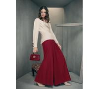 LK Bennett LK Bennett Red Colette Rio Pleated Design Maxi Trousers