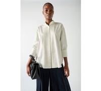 LK Bennett Tw Colette Pleat Shirt White Taille: 14 | Chemises à boutons Outlet | Femme | Blanche