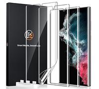 LK Protection Ecran Compatible avec Samsung Galaxy S22 Ultra, 3 Pièces,TPU Film Protection Écran,HD Clair Doux Transparent Film de Protection d'écran