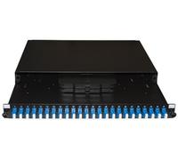 LK24FODN Link Panneau Fibre Optique 19" avec 24 Ports SC Duplex Profondeur 250 mm Noir avec Accessoires