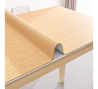 LKAMCBZMF Des autocollants de meubles de table, Autocollant de table en PVC imperméable à l'eau, protection de table décorative, nappe effet bois à décoller et à coller(Holzoptik Folie 001,60x500cm)