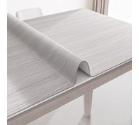 LKAMCBZMF Des autocollants de meubles de table, Autocollant de table en PVC imperméable à l'eau, protection de table décorative, nappe effet bois à décoller et à coller(Holzoptik Folie 004,90X300cm)