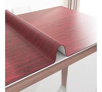 LKAMCBZMF Des autocollants de meubles de table, Autocollant de table en PVC imperméable à l'eau, protection de table décorative, nappe effet bois à décoller et à coller(Holzoptik Folie 005,60x500cm)