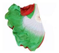 LKAMCBZMF Éventails en Soie pour la Danse Orientale, Éventail de Danse du Ventre en Soie et Bambou, 41-86 cm, Main Droite/Gauche, 2 pièces(41cm(31 10cm),1pcs Right 1pcs Left)