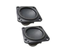 LKAMCBZMF Haut-Parleur de Basse, Haut-Parleur 2,25 Pouces 20 W 4 ohms 58 mm 20 x 40 mm Bobine Acoustique néodyme Double Aimant ABS DIY Lot de 2