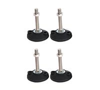 LKAMCBZMF Niveleurs de Meubles Pieds de nivellement, Patins De Nivellement Filetés Réglables, Base en Nylon Et Acier Au Carbone, Paquet 4 Tailles Multiples(D100*M16*200 MM)