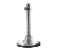 LKAMCBZMF Niveleurs de Meubles Pieds de nivellement, Pieds De Nivellement Meubles Réglables en Acier Inoxydable 304, Plaque Support À Vis Tasse 8 Pièces(60mm M10x50)