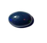 LKBEADS 1 pièce de 10 x 6 x 3 mm opale éhiopienne naturelle noire ovale taillée en vrac pour la fabrication de bijoux | OGS_193, 10x6x3mm, Gemme, Autres pierres précieuses