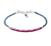 LKBEADS Bracelet en spinelle noire et rubis, perles facettées de 2 à 3 mm, taille rondelle, fermoir plaqué argent réglable de 17,8 cm, pour hommes et femmes | LK_STACK_07138