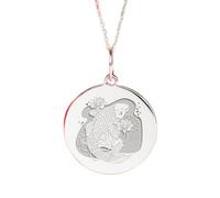 LKBEADS Collier avec pendentif carpe koï en argent sterling 925 | Poisson japonais | Avec chaîne de 45 cm. Taille : 24 mm | Bijou unisexe fait main, délicat et plaqué argent | LKRPS_00135